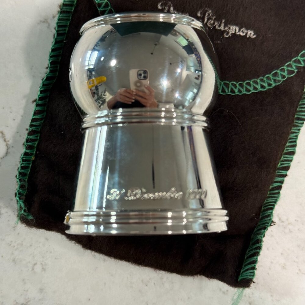 Christofle Dom Perignon Commemorative Silver Plate Champagne Cork Saver 1999